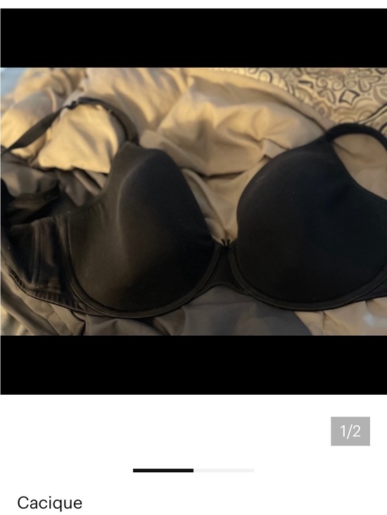 Cacique Other - A lot of 2 Cacique Black T-Shirt Bras 1 Breezies T-Shirt Bra